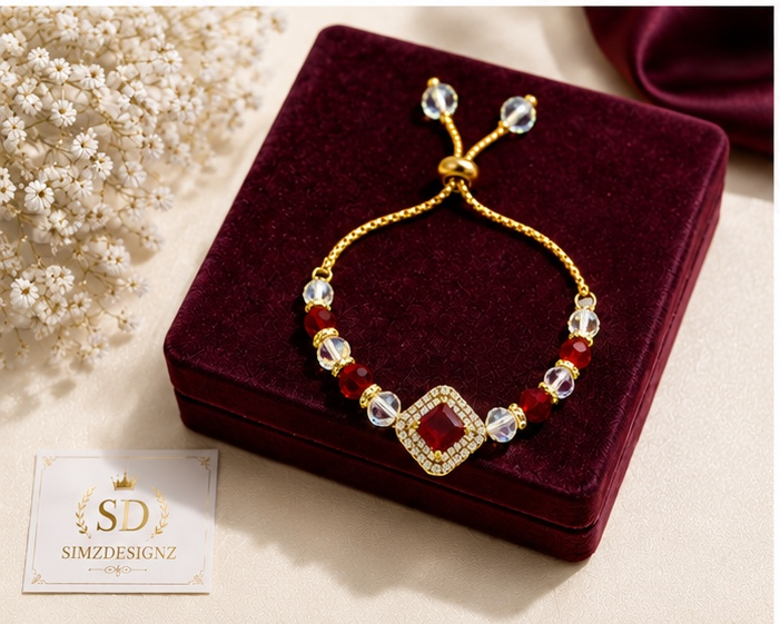 Diamond-Shaped Ad Rakhi Bracelets For Bhabi