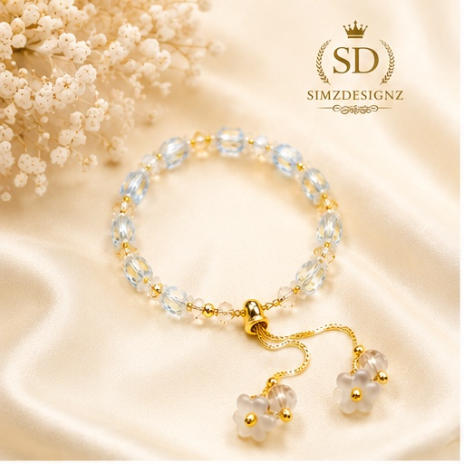 Pearl Bloom Rakhi Bracelets For Bhabi