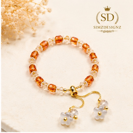 Pearl Bloom Rakhi Bracelets For Bhabi