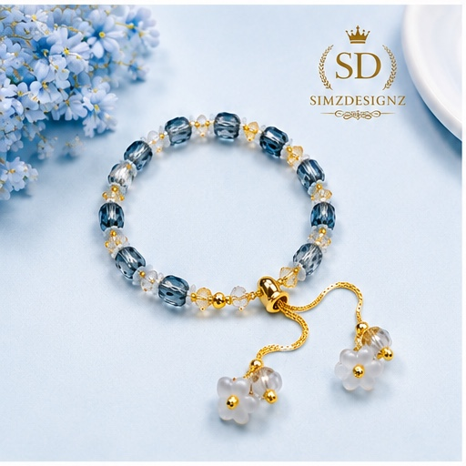 Pearl Bloom Rakhi Bracelets For Bhabi