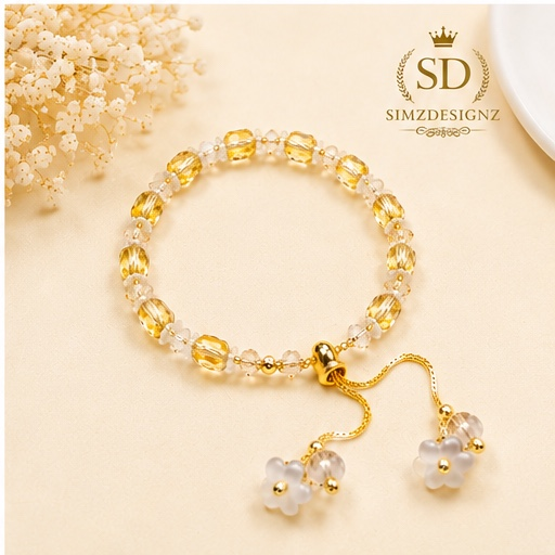 Pearl Bloom Rakhi Bracelets For Bhabi