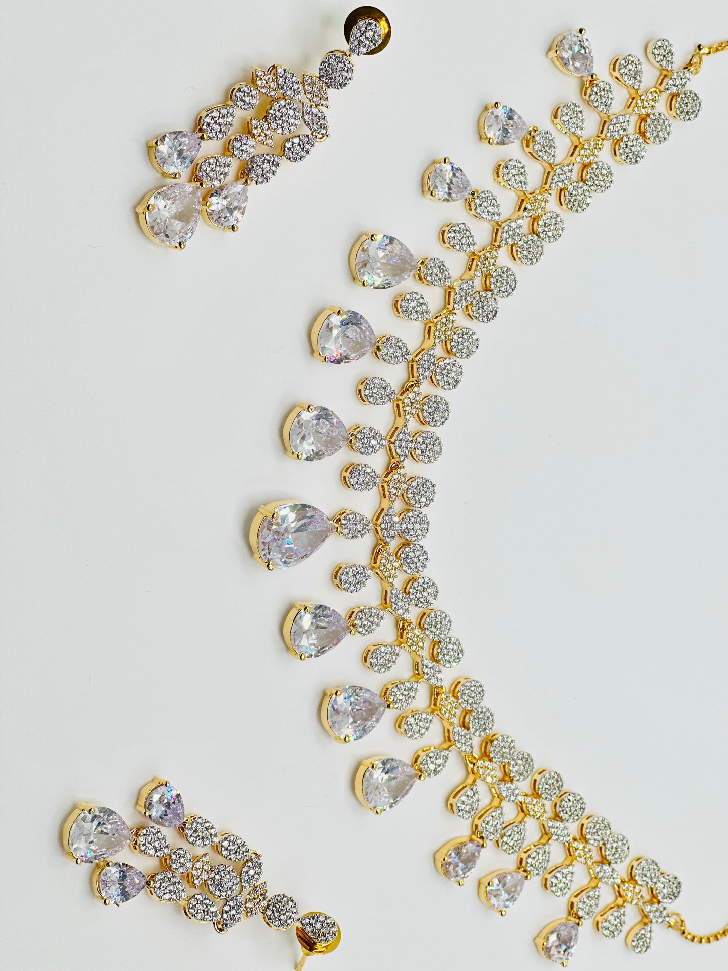 Beautiful American Diamond High Quality Necklace Set | Simzdesignzz |