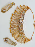 Wavy Rose-Gold Necklace Set | Simzdesignzz |