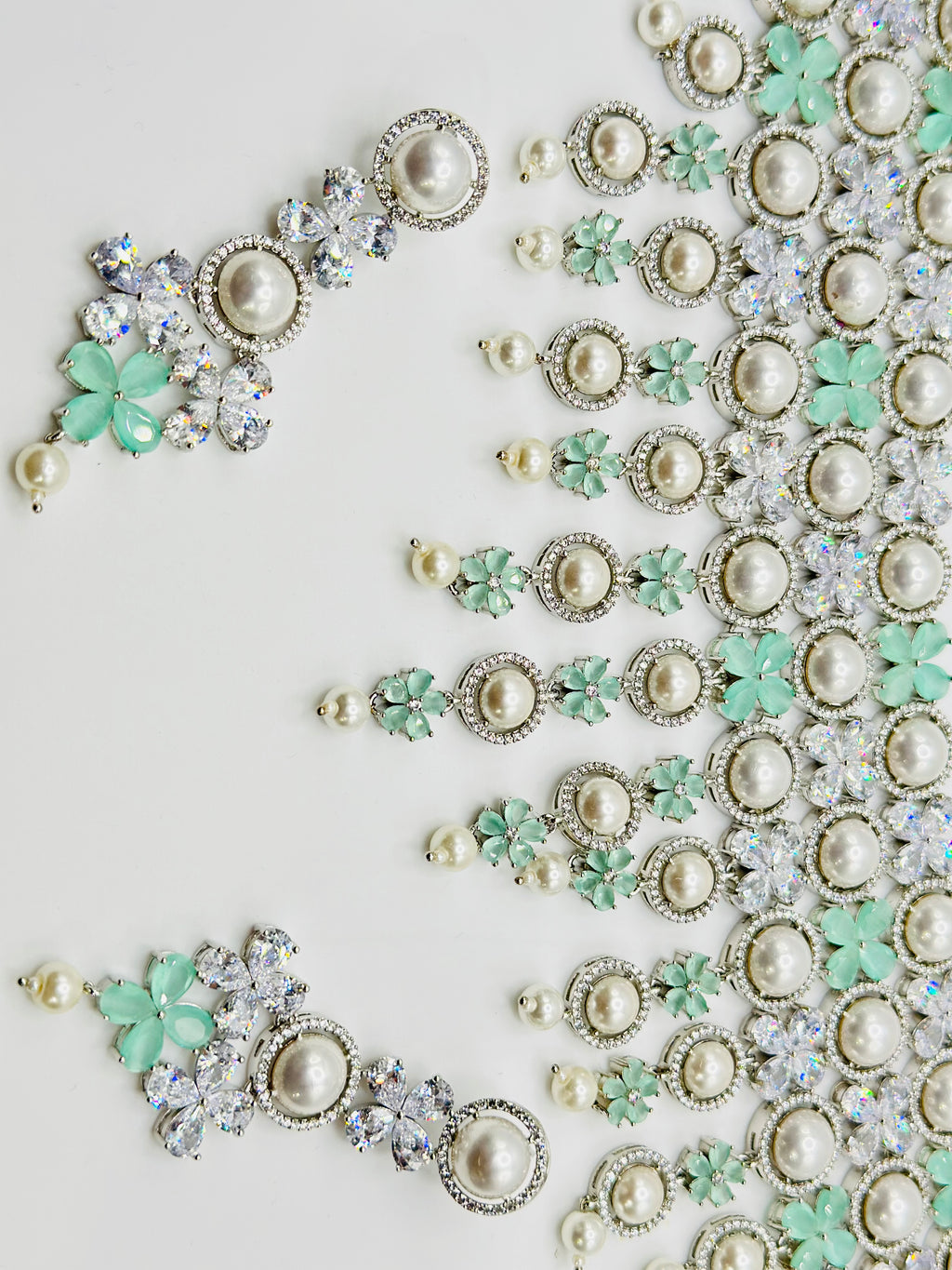 Beautiful American Diamond Layered Necklace Set | Simzdesignzz |