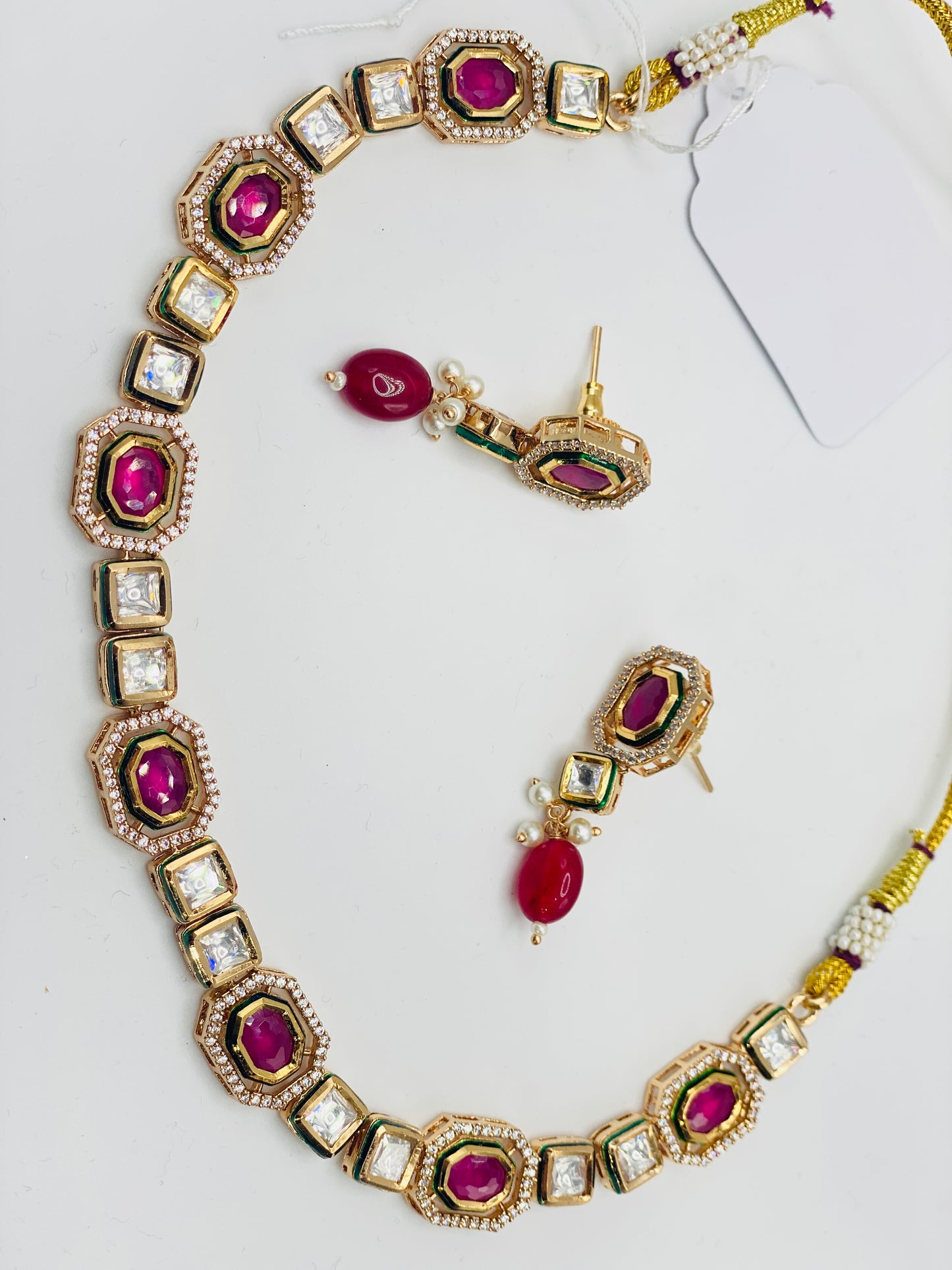 Shaina Tyani-Kundan Necklace | Simzdesignzz |