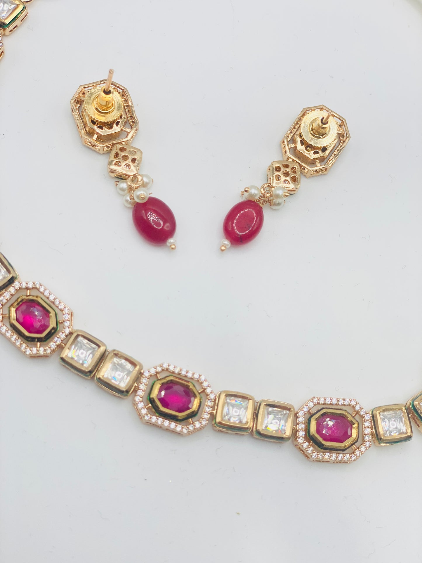 Shaina Tyani-Kundan Necklace | Simzdesignzz |