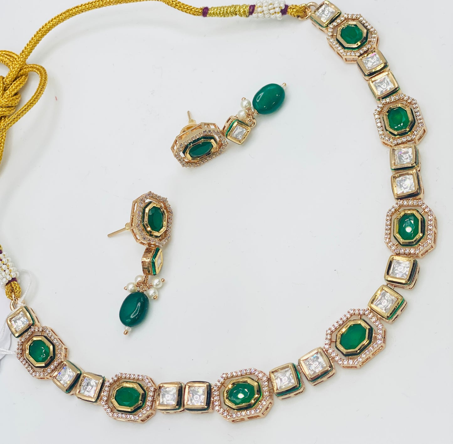 Shaina Tyani-Kundan Necklace | Simzdesignzz |