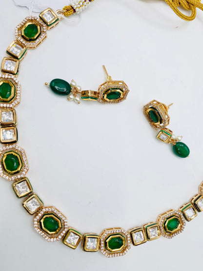 Shaina Tyani-Kundan Necklace | Simzdesignzz |