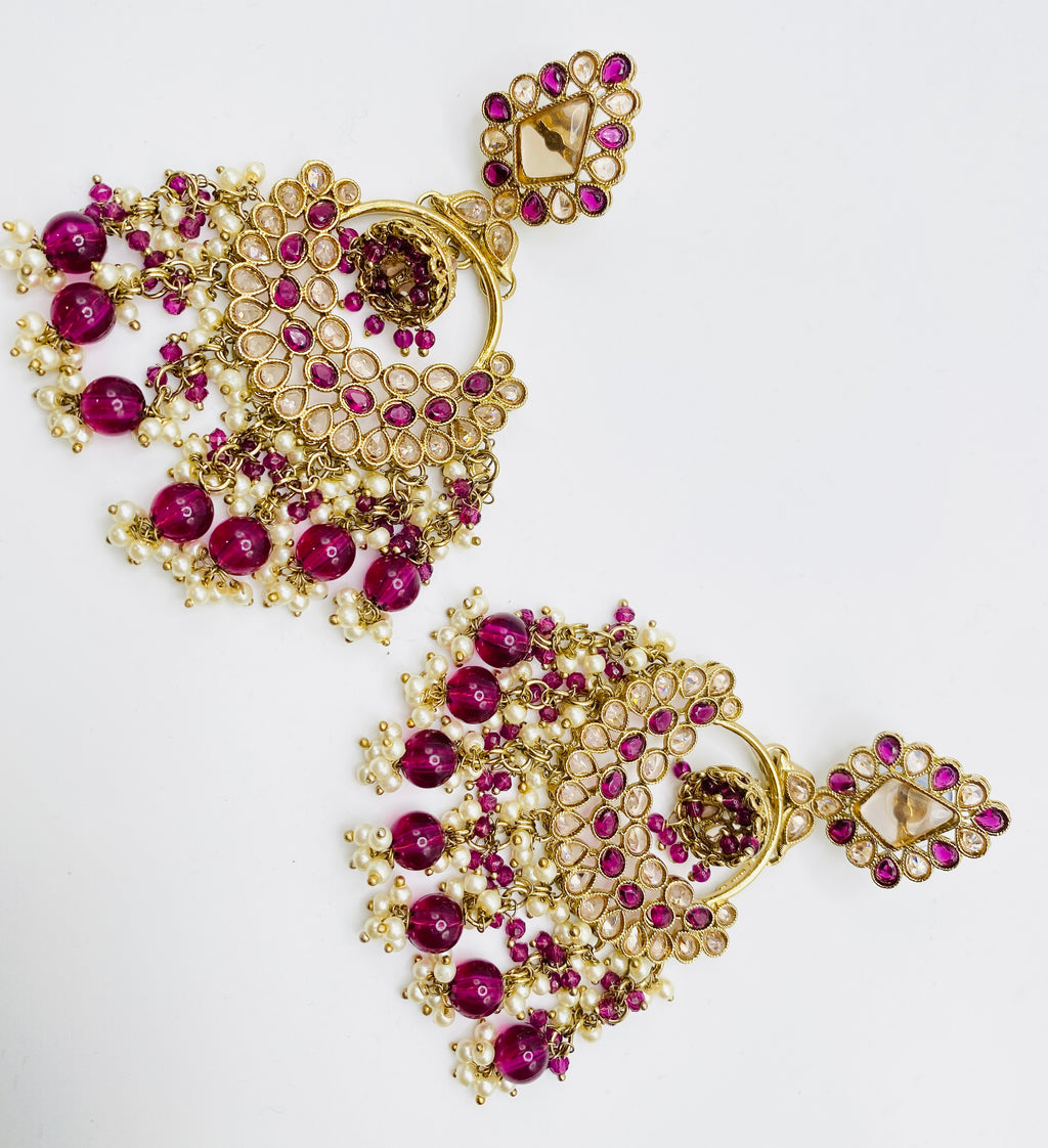 Beautiful Long Pearl Earrings | Simzdesignzz |
