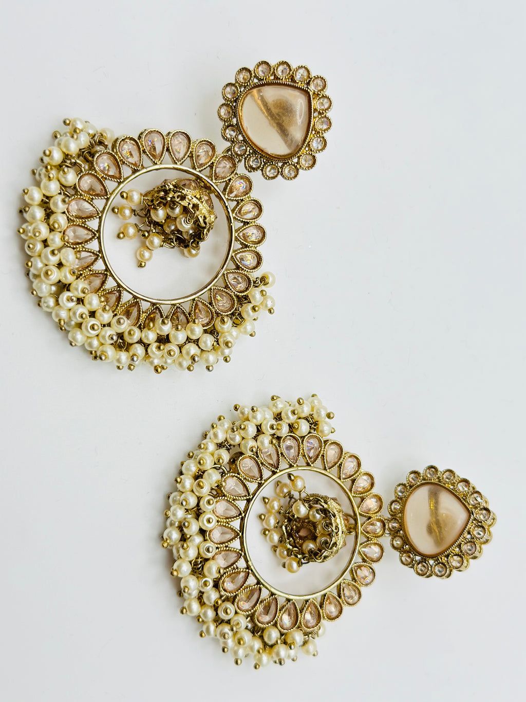 Medium Sized Polki Earrings | Simzdesignzz |