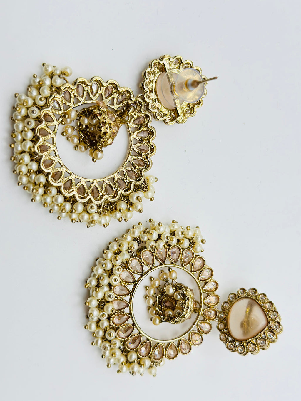 Medium Sized Polki Earrings | Simzdesignzz |