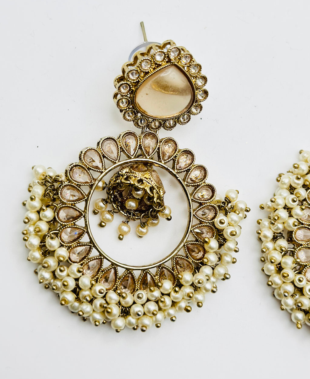 Medium Sized Polki Earrings | Simzdesignzz |