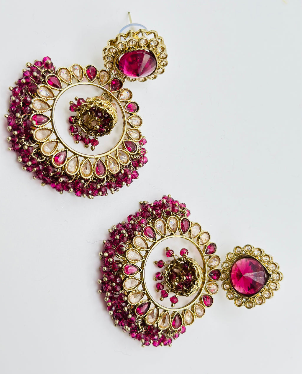 Medium Sized Polki Earrings | Simzdesignzz |