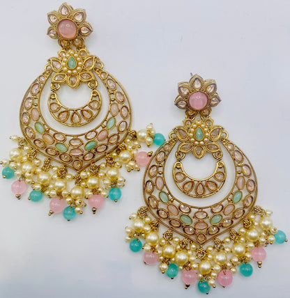 LONG POLKI EARRINGS | SIMZDESIGNZ |