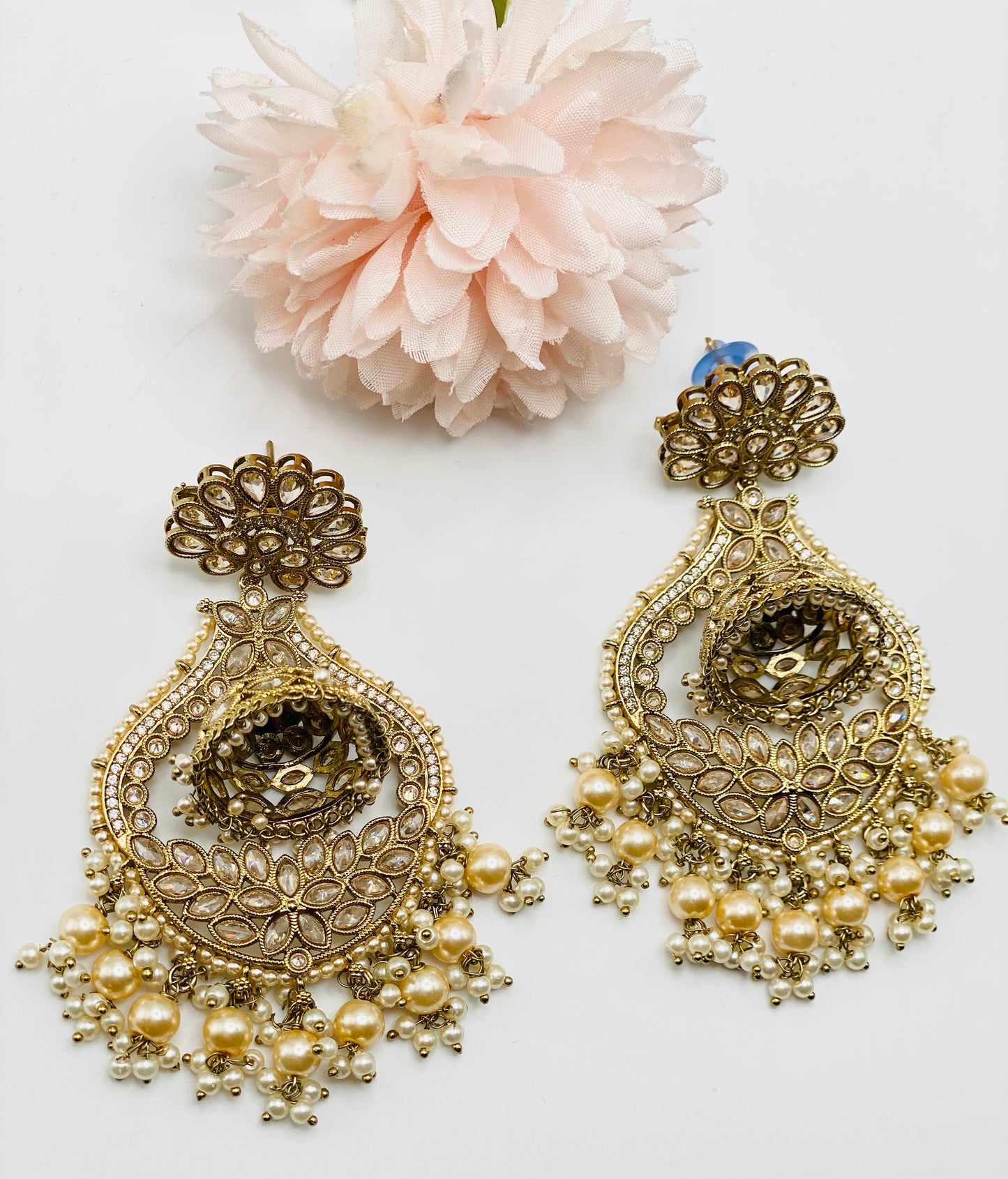 REVERSE POLKI | TYANI INSPIRED EARRINGS | SIMZDESIGNZZ |