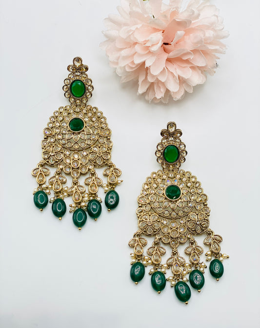 NAZZAKAT REVERSE POLKI EARRINGS | SIMZDESIGNZZ |