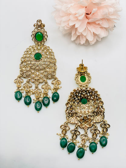 NAZZAKAT REVERSE POLKI EARRINGS | SIMZDESIGNZZ |