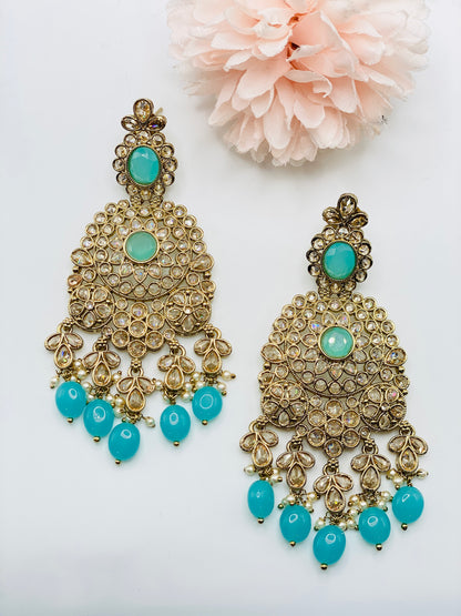 NAZZAKAT REVERSE POLKI EARRINGS | SIMZDESIGNZZ |