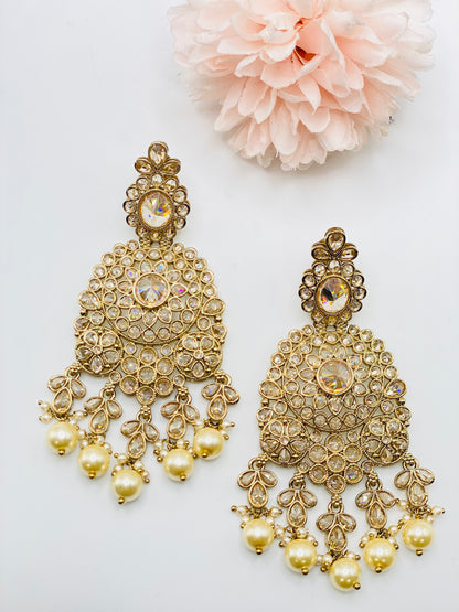 NAZZAKAT REVERSE POLKI EARRINGS | SIMZDESIGNZZ |