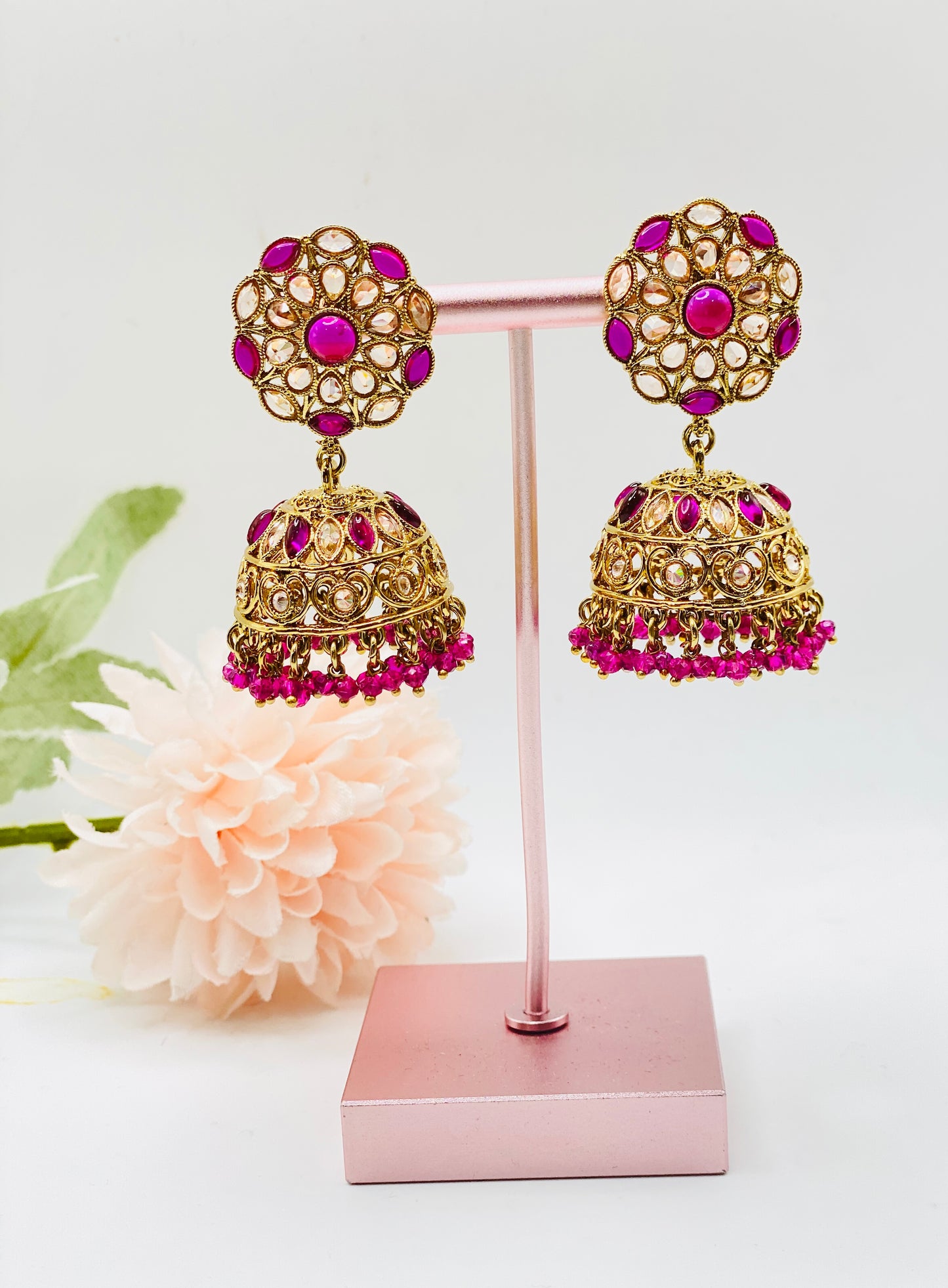 NAYAT POLKI JHUMKI EARRINGS IN MEDIUM SIZE | SIMZDESIGNZZ |