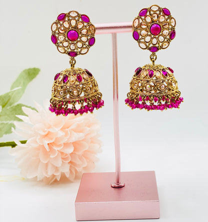 JHUMKI STYLE POLKI JHUMKI | SIMZDESIGNZ |