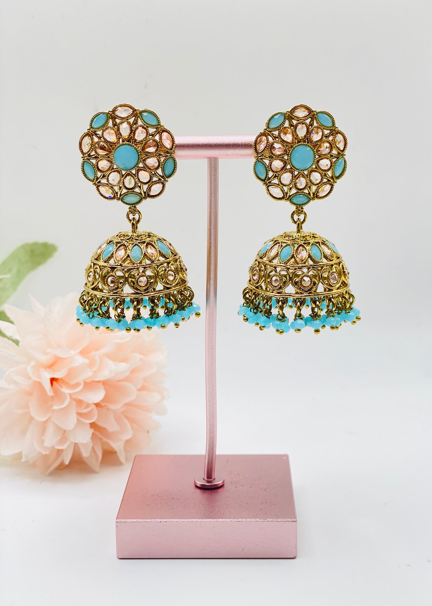 NAYAT POLKI JHUMKI EARRINGS IN MEDIUM SIZE | SIMZDESIGNZZ |