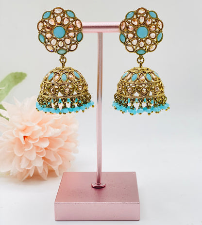 JHUMKI STYLE POLKI JHUMKI | SIMZDESIGNZ |