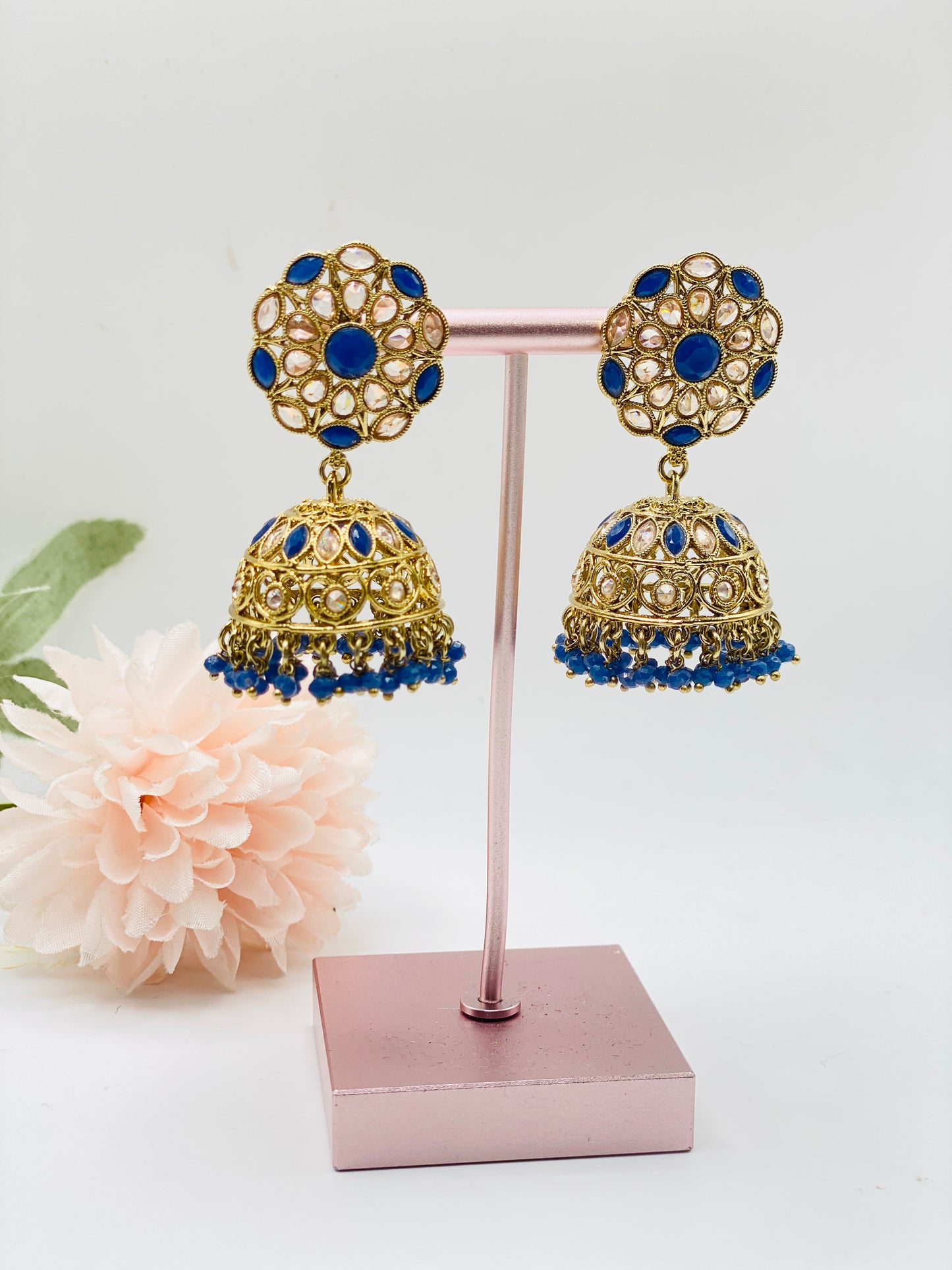 NAYAT POLKI JHUMKI EARRINGS IN MEDIUM SIZE | SIMZDESIGNZZ |