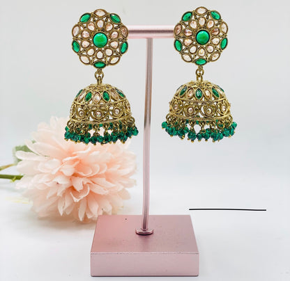 JHUMKI STYLE POLKI JHUMKI | SIMZDESIGNZ |