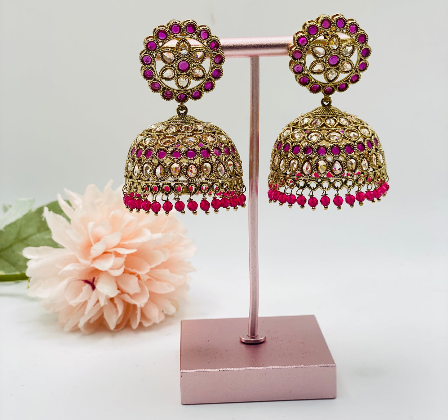 MEENA POLKI STYLE JHUMKI | SIMZDESIGNZ |