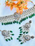 Shanara Round Shape Designed Mirror Necklace | Simzdesignzz |