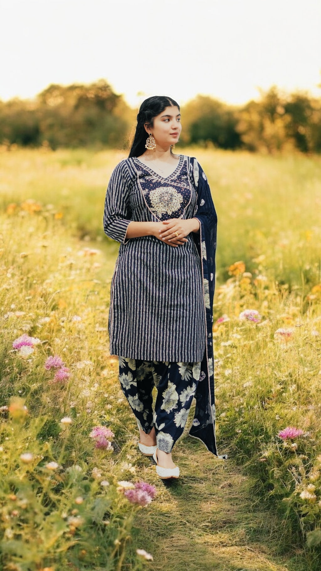 Navy Blue Salwar Suit  | SIMZDESIGNZLTD | SUITS |