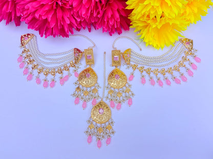 Multani Thappa Kundan Earrings With Saharya | Lightweight | Simzdesignz |