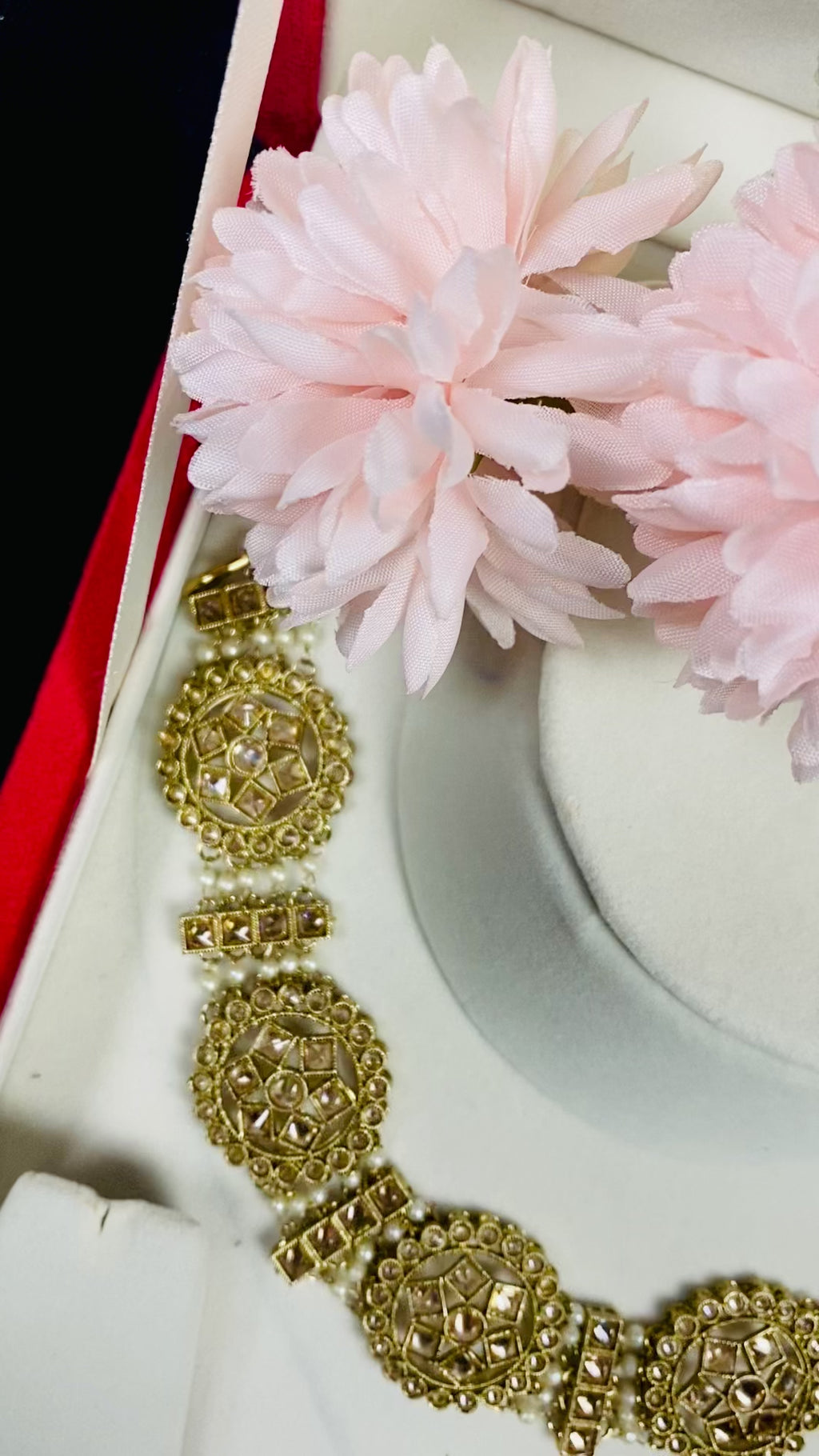 Alia Bhatt Inspired Polki Kundan Headband | Sheeshphool | SIMZDESIGNZZ |