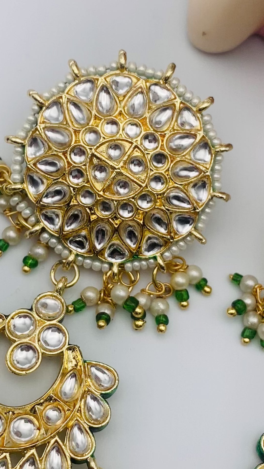 Weightless Kundan Earrings | Simzdesignzz |