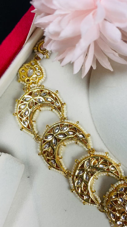 Meena Kundan Hairband | Sheeshphool | SIMZDESIGNZZ |