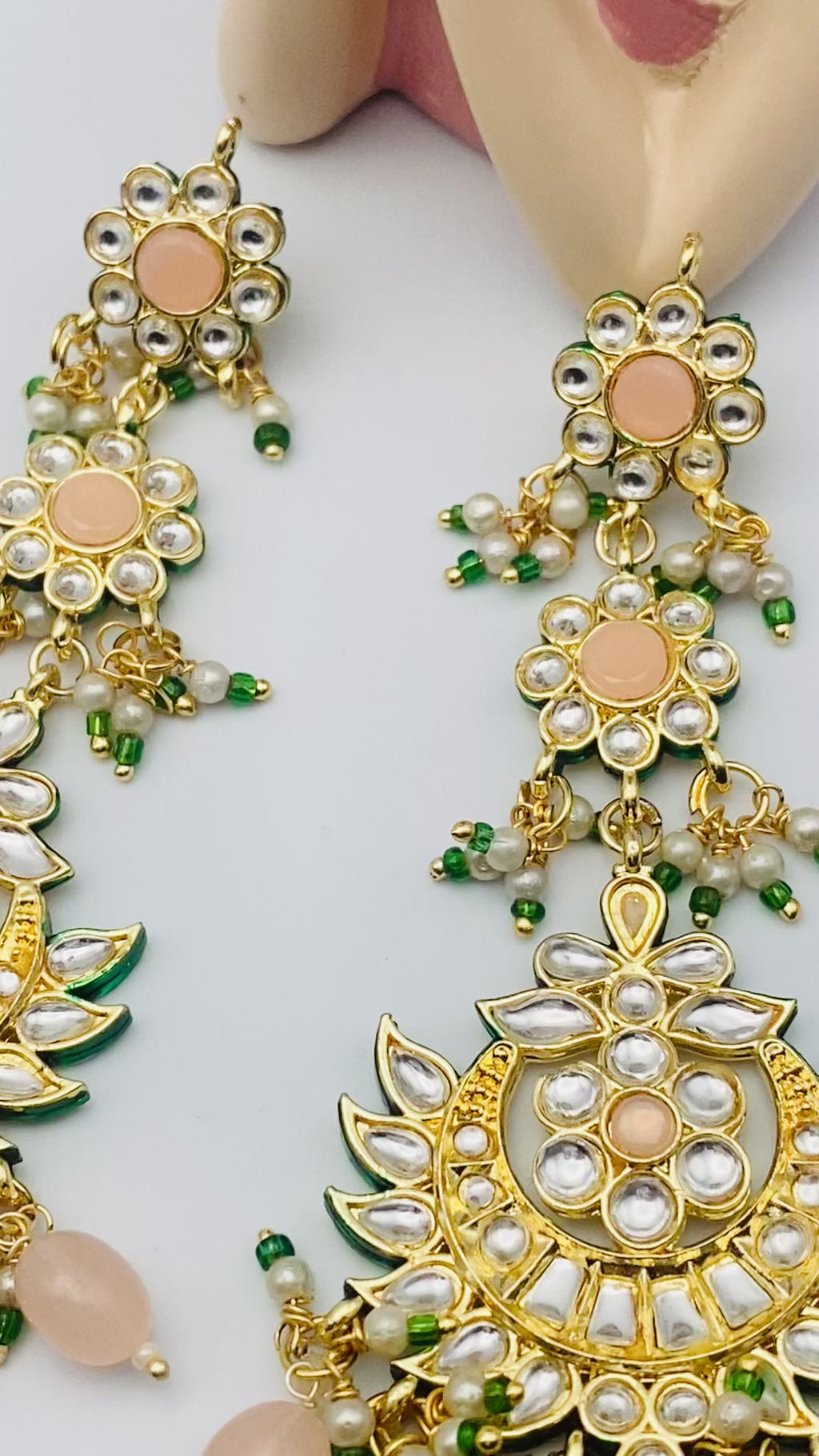 Weightless Kundan Earrings | Simzdesignzz |